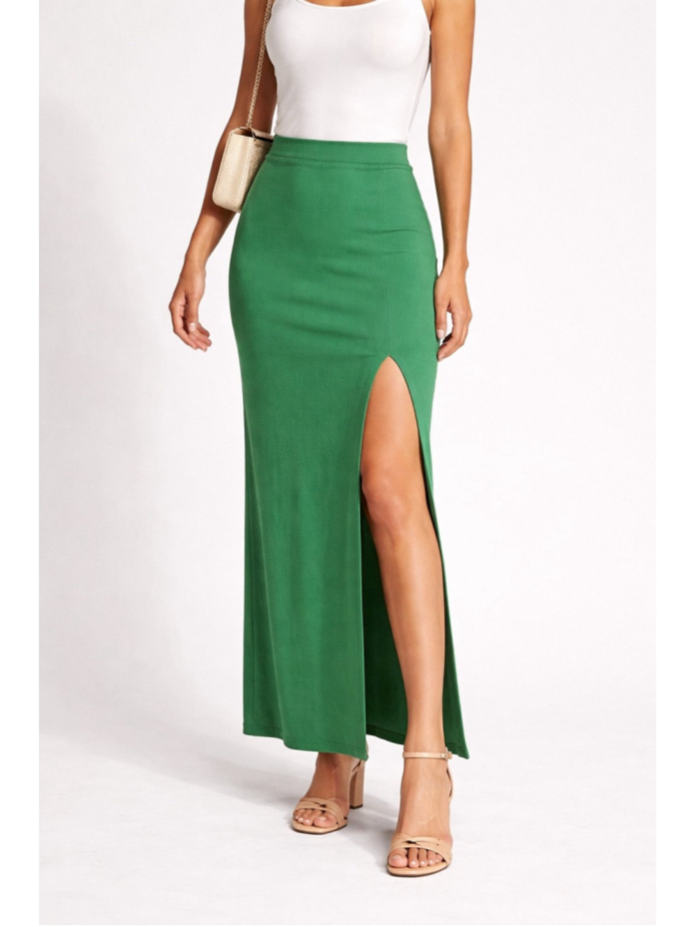 Green pencil skirt